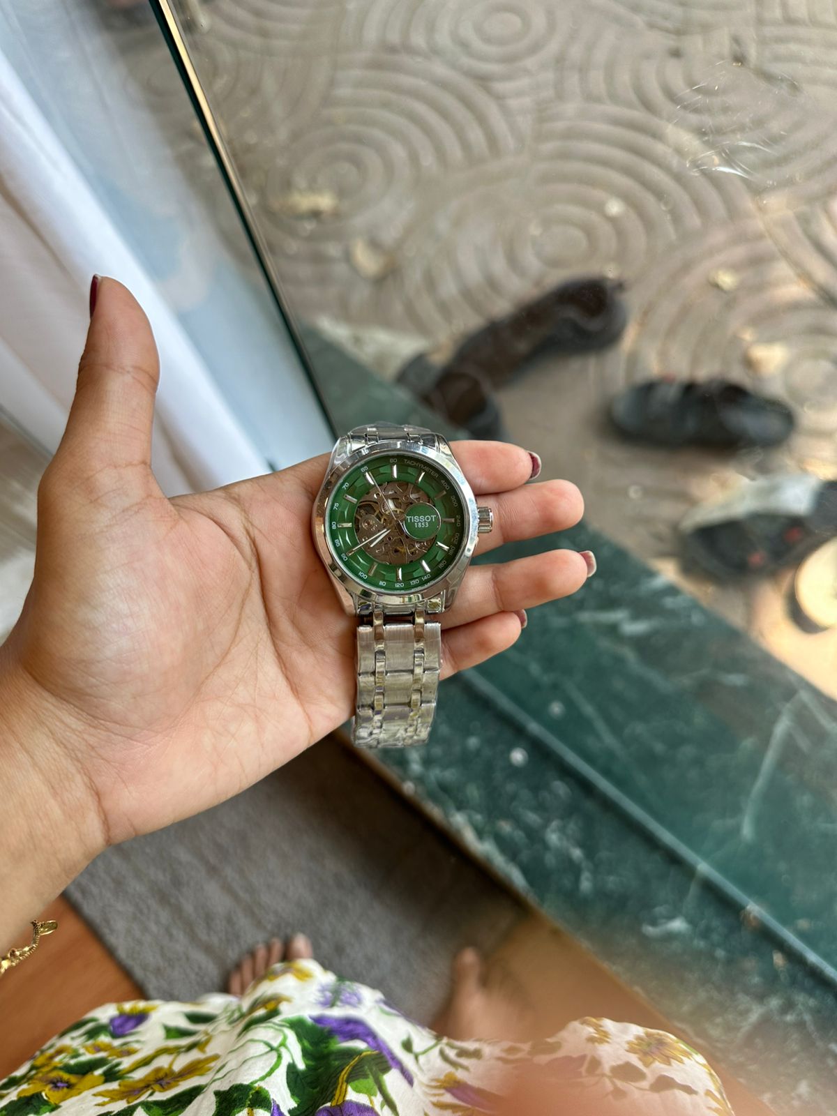 Green Automatic Watch