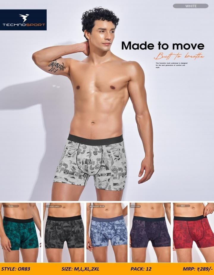 Mens Underwear Trunks (OR83)