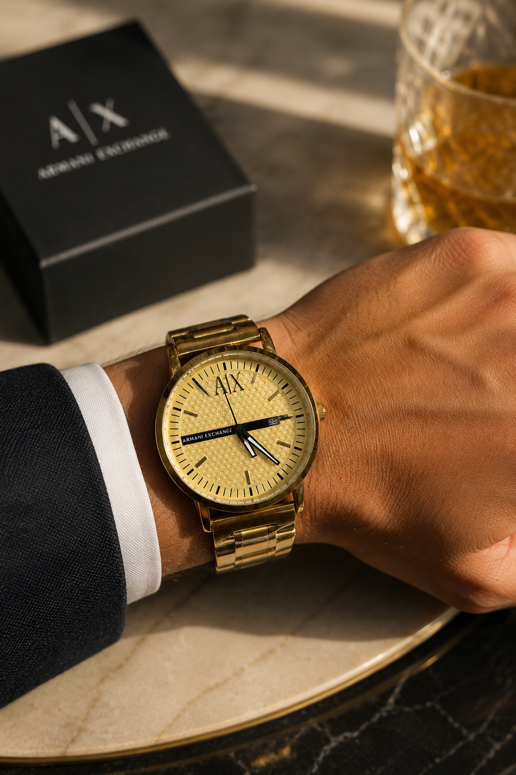 Gold Metal Watch