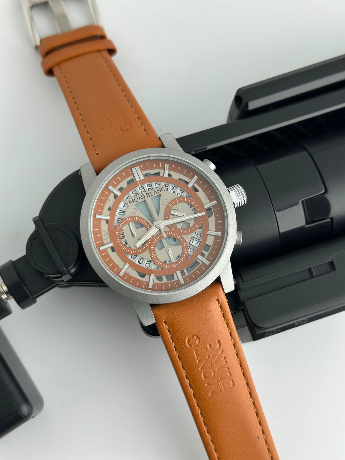 All Chrono Working Leather Watch