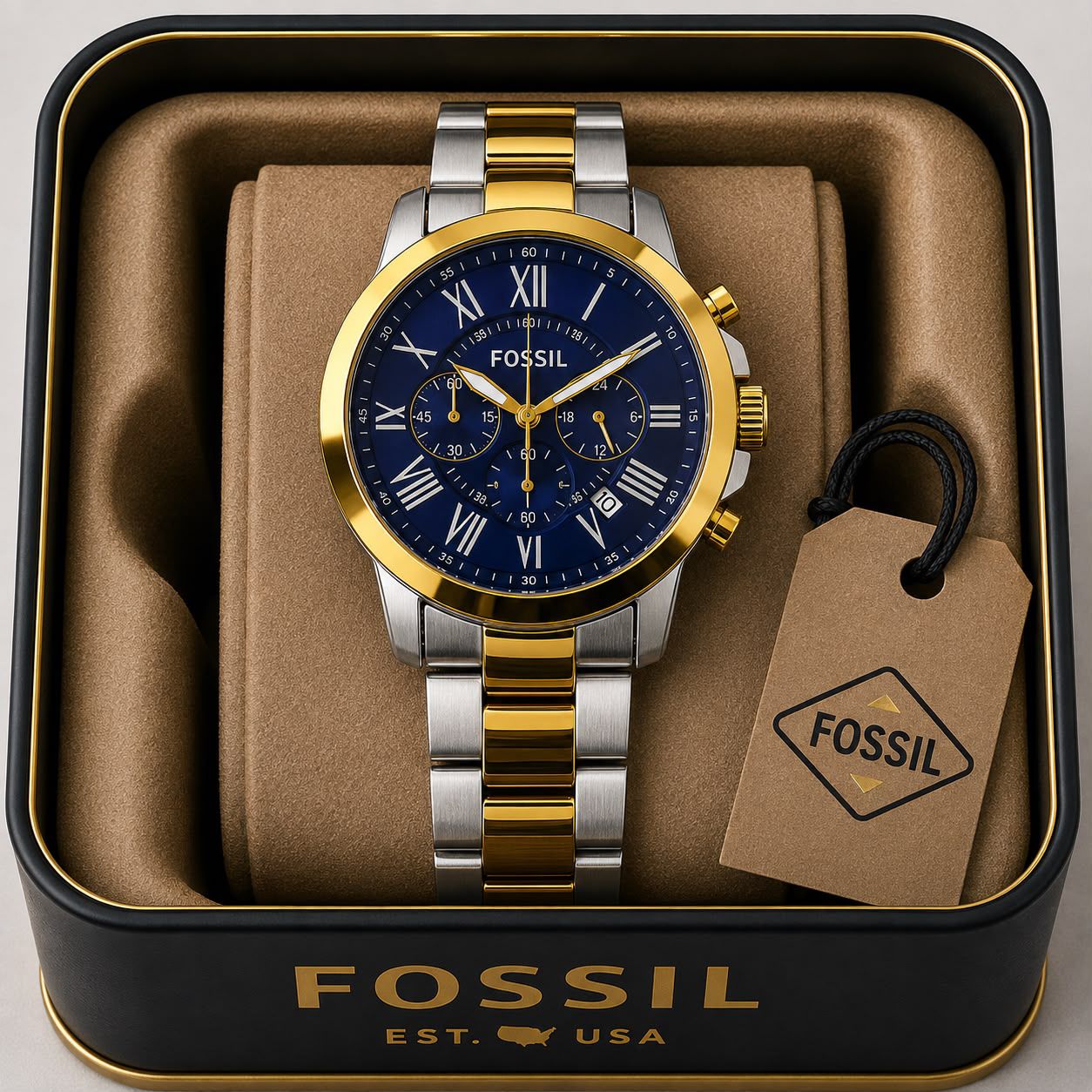 All Chrono Working Metal Watch