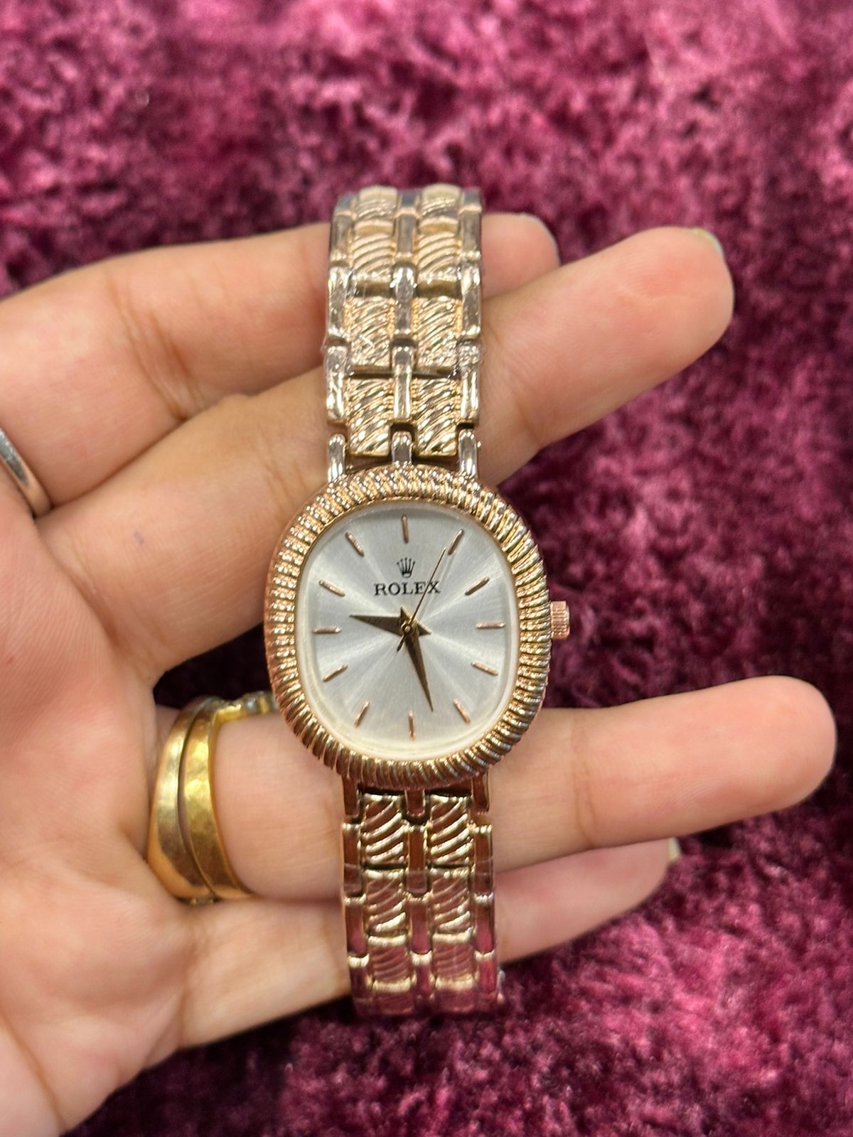 Rectangular Gold Watch