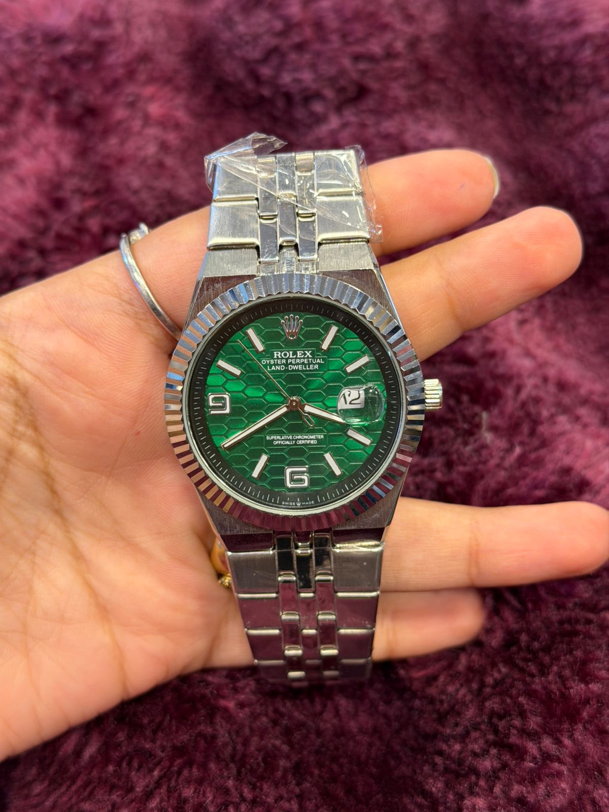 Green Crown Watch